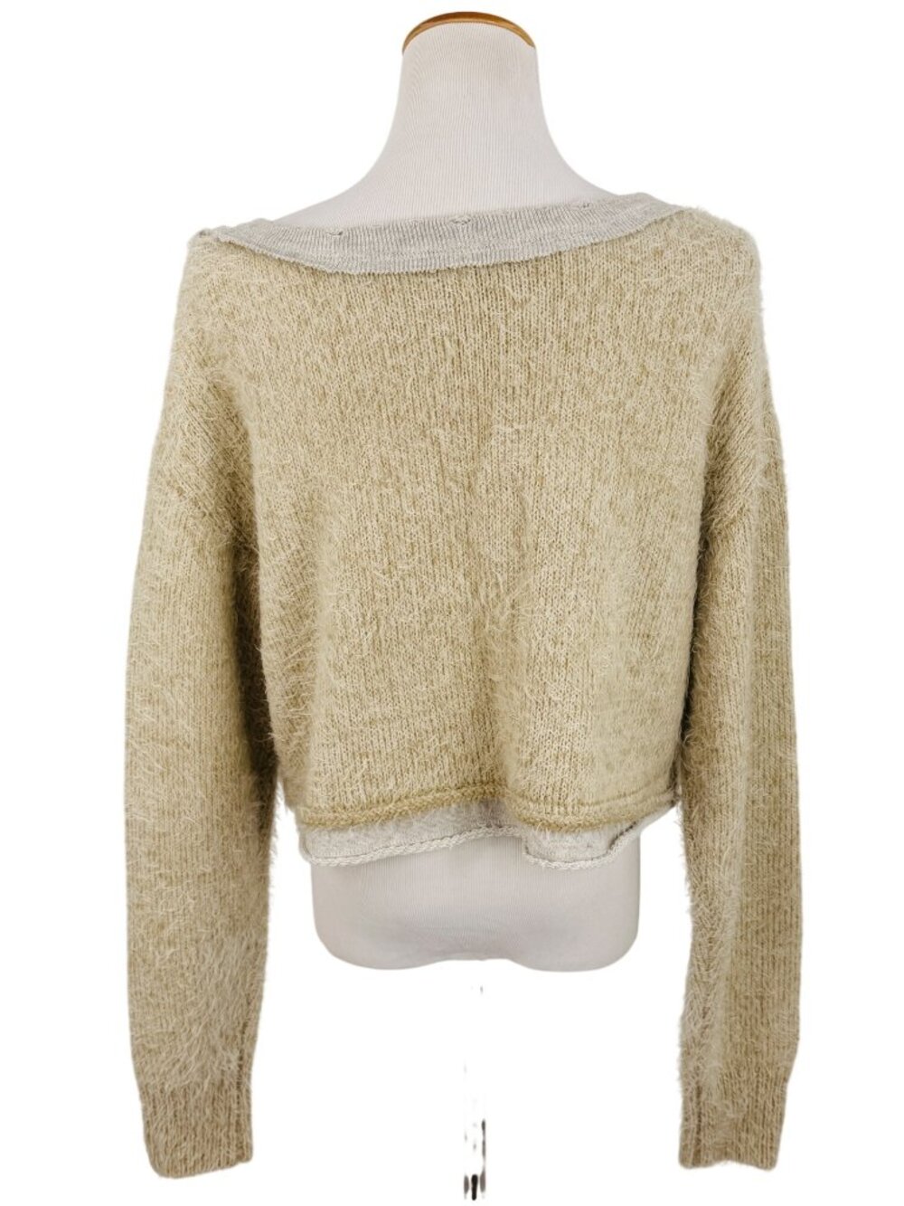 RARE NWT Free People Embellished Pull Over Knit Sweater | Mob Wife Coquette Boho - Picture 8 of 16